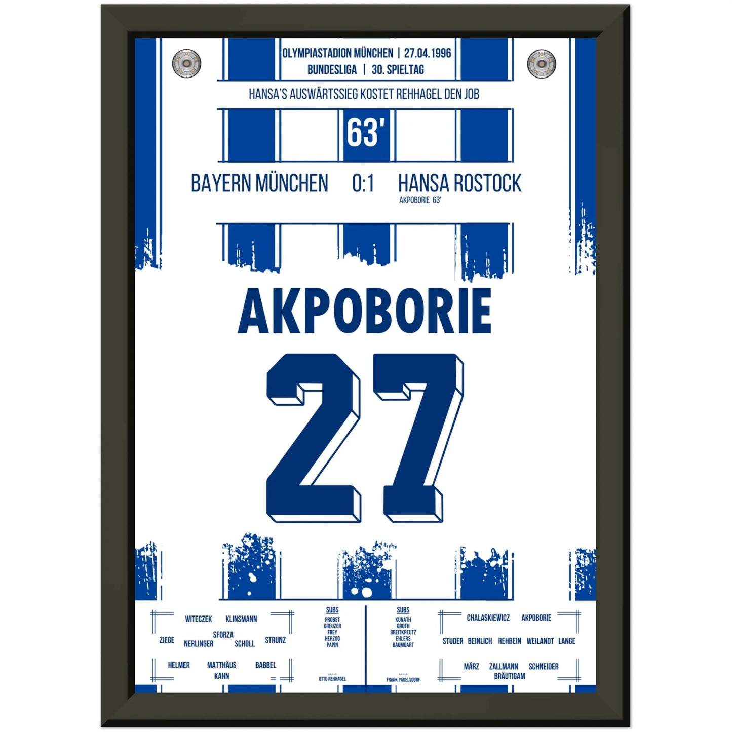 Rostock's Sieg bei den Bayern in der Wiederaufstiegssaison 1995/96
