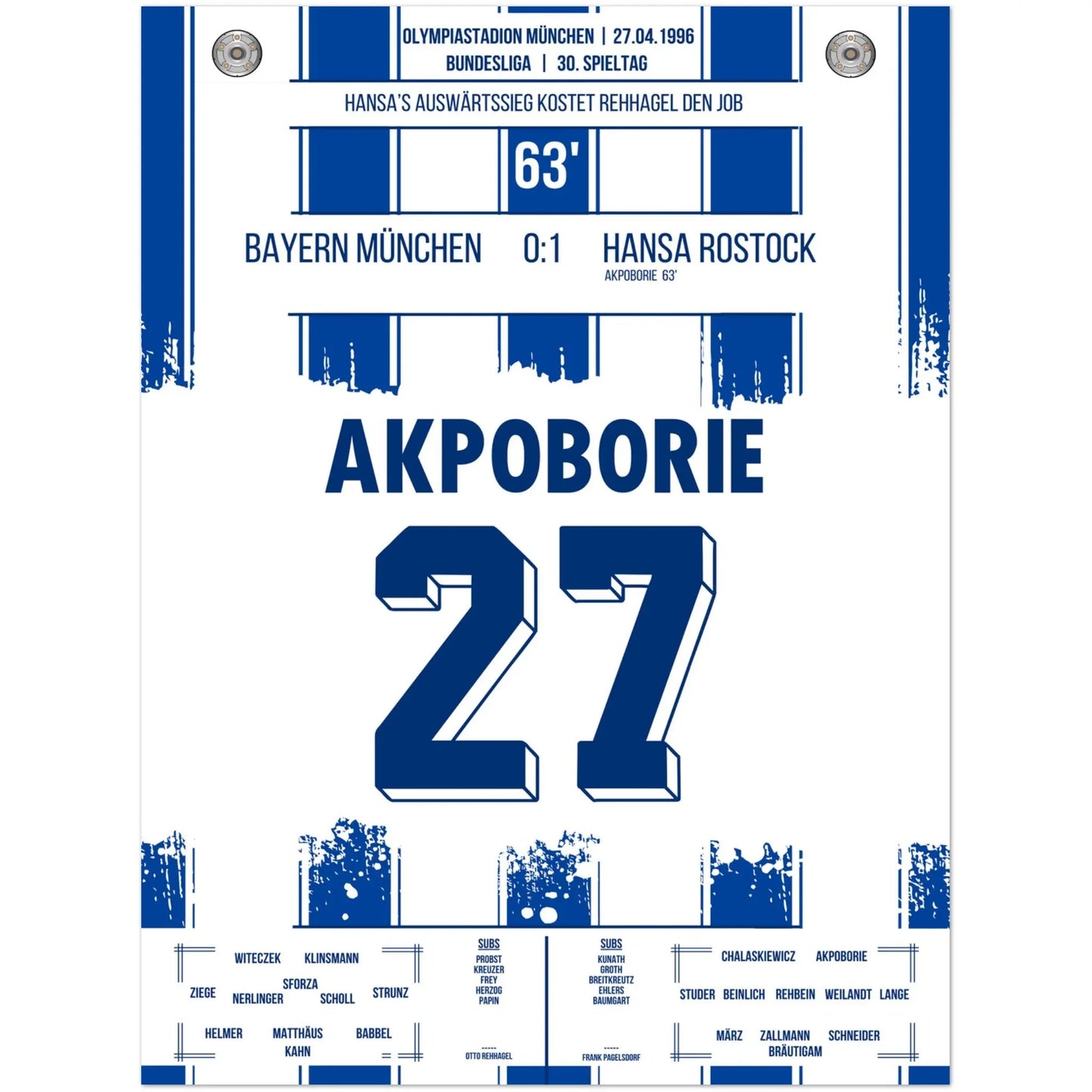 Rostock's Sieg bei den Bayern in der Wiederaufstiegssaison 1995/96