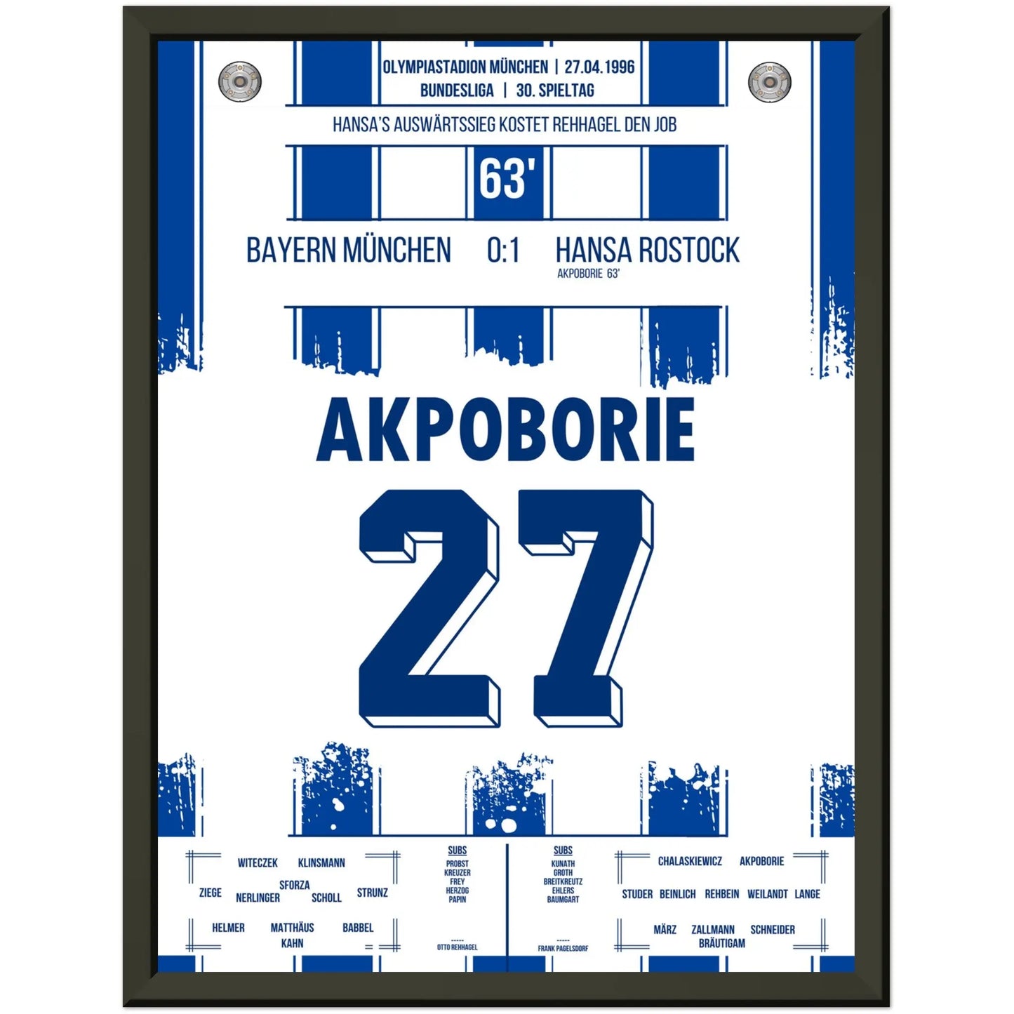 Rostock's Sieg bei den Bayern in der Wiederaufstiegssaison 1995/96