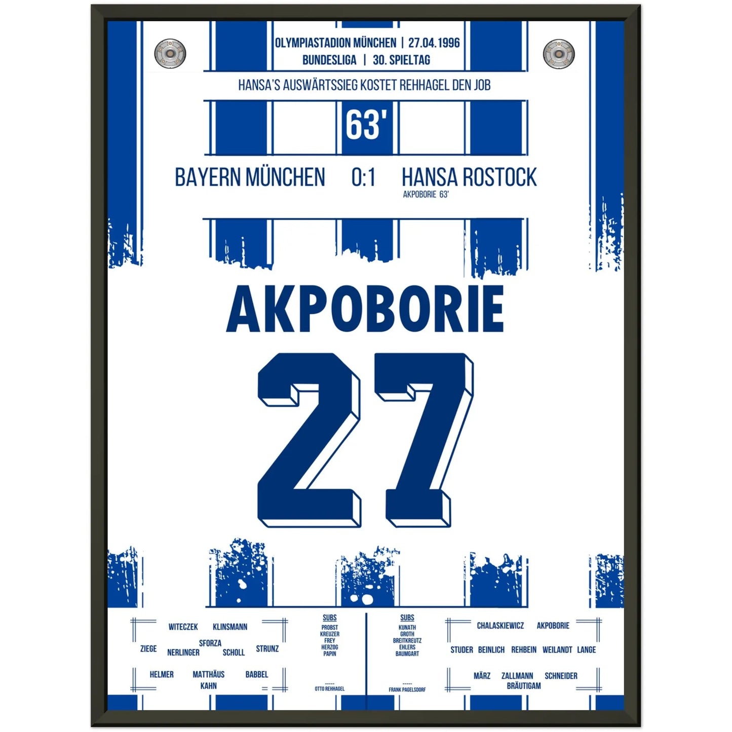 Rostock's Sieg bei den Bayern in der Wiederaufstiegssaison 1995/96