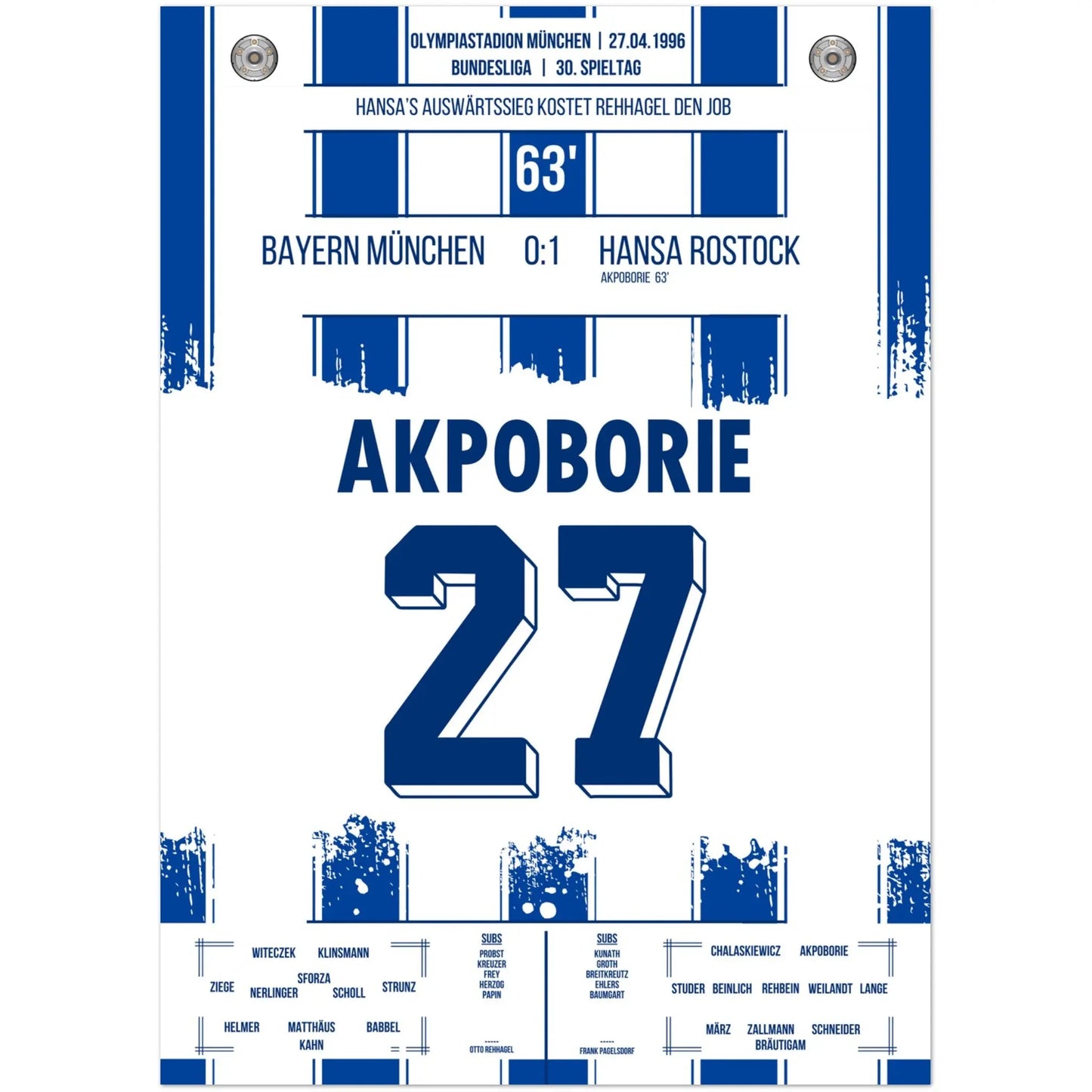 Rostock's Sieg bei den Bayern in der Wiederaufstiegssaison 1995/96