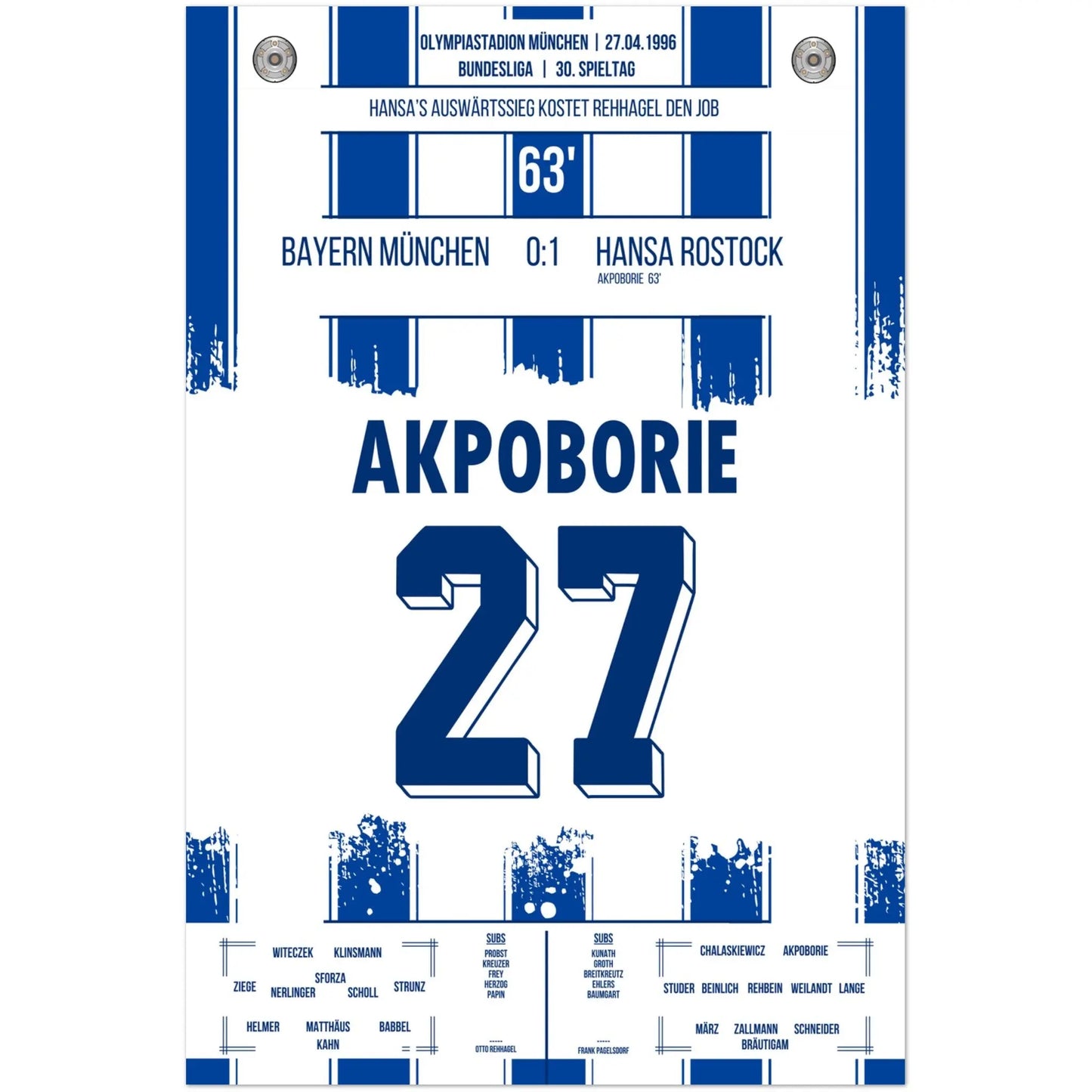 Rostock's Sieg bei den Bayern in der Wiederaufstiegssaison 1995/96