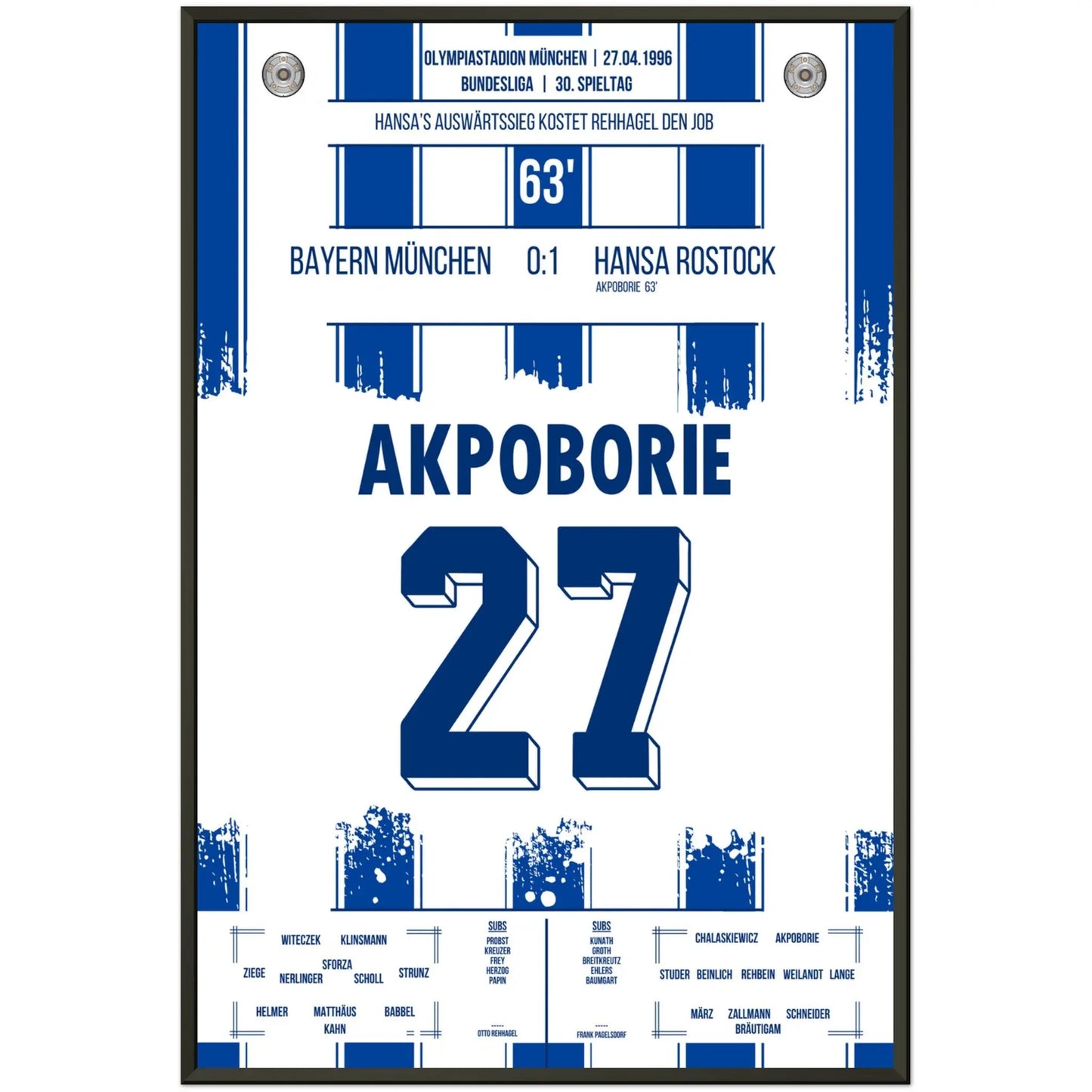 Rostock's Sieg bei den Bayern in der Wiederaufstiegssaison 1995/96