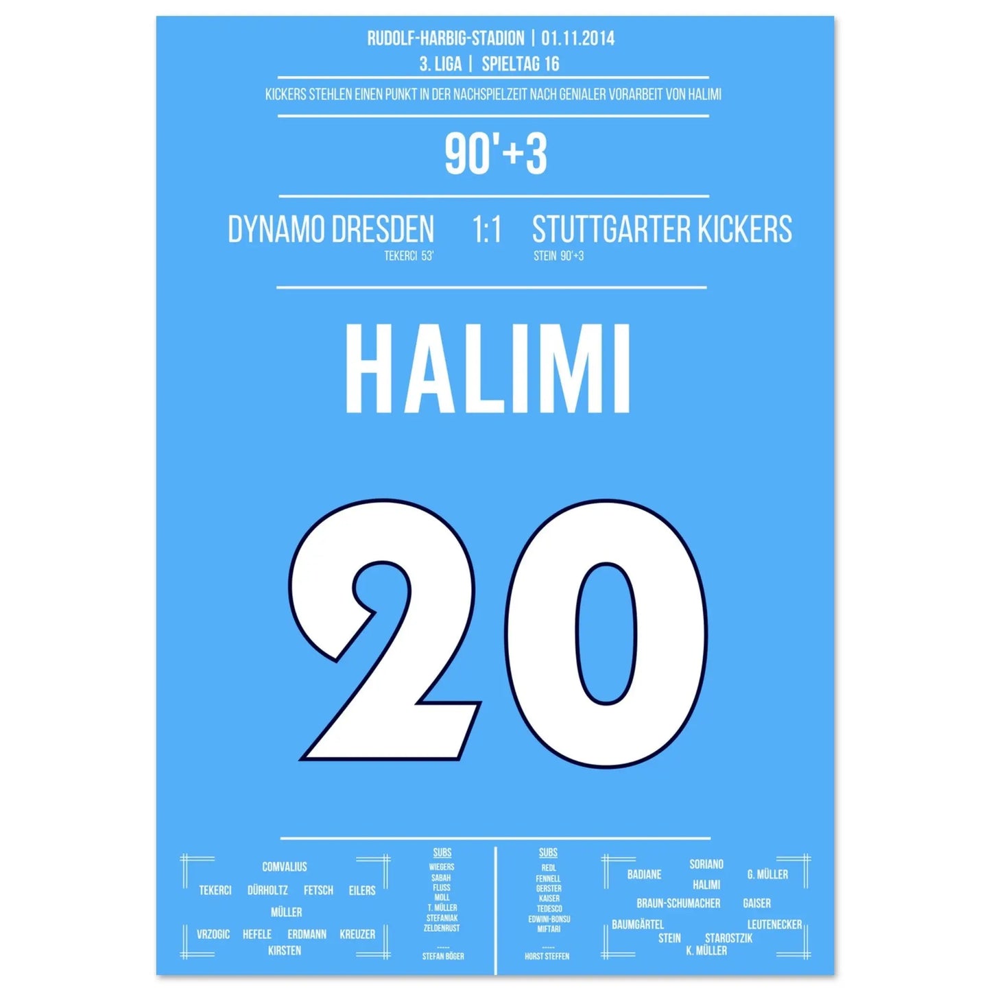 Halimi's brilliant moment in stoppage time in Dresden 2014