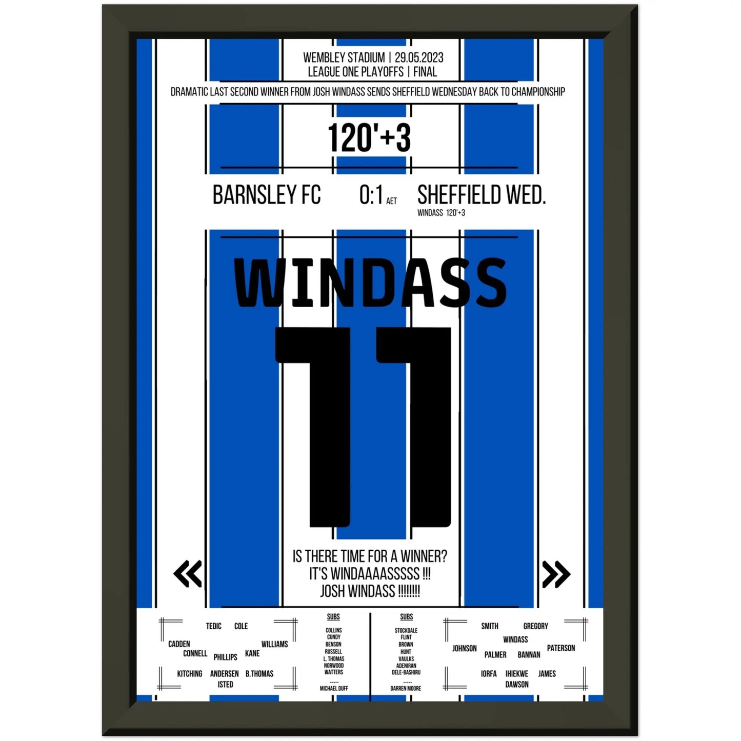 Sheffield Wednesday's dramatic return to the Championship 2023