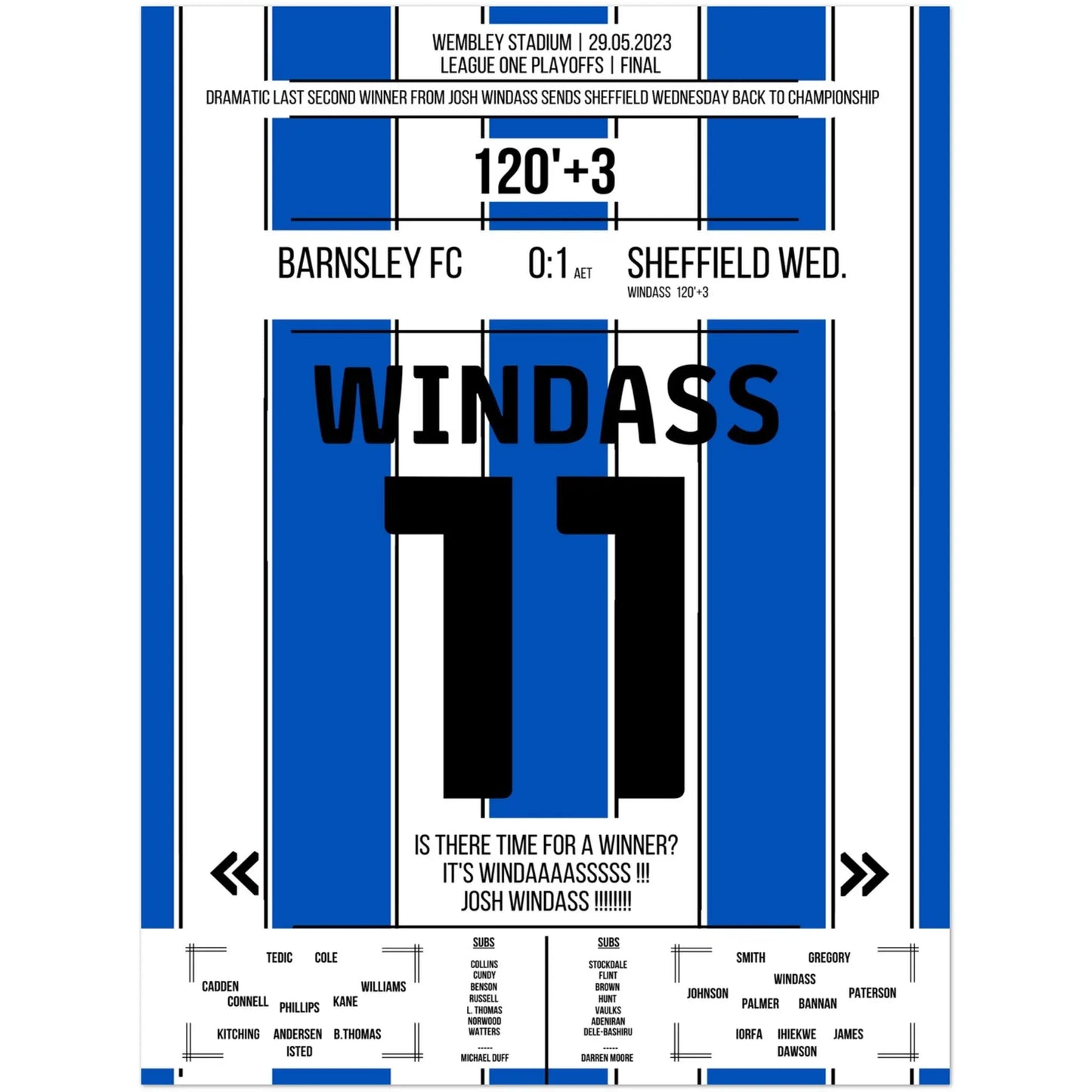 Sheffield Wednesday's dramatic return to the Championship 2023