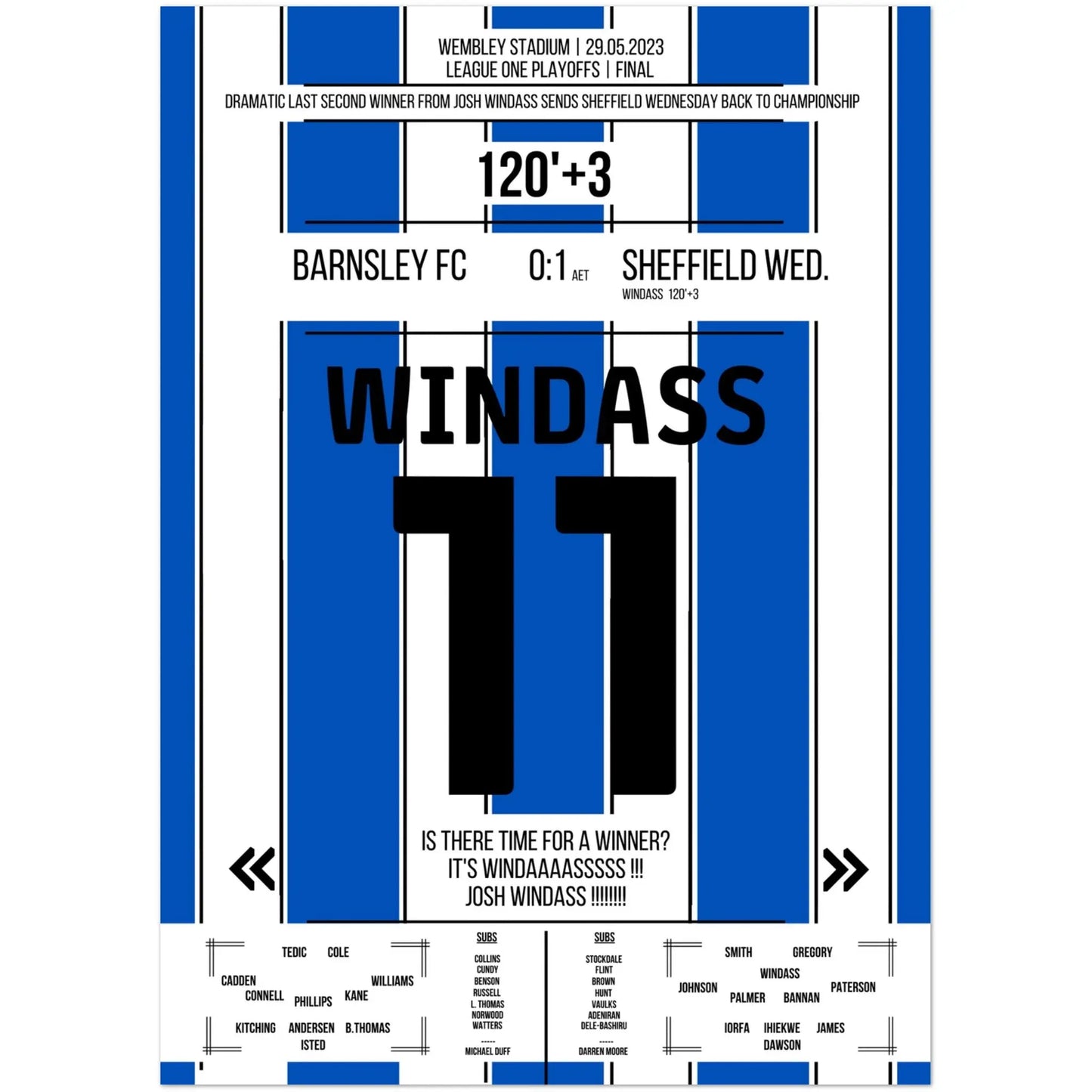 Sheffield Wednesday's dramatic return to the Championship 2023