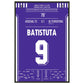 Batistuta schießt die Fiorentina in die nächste Runde Champions League 1999/00 60x90-cm-24x36-Schwarzer-Aluminiumrahmen