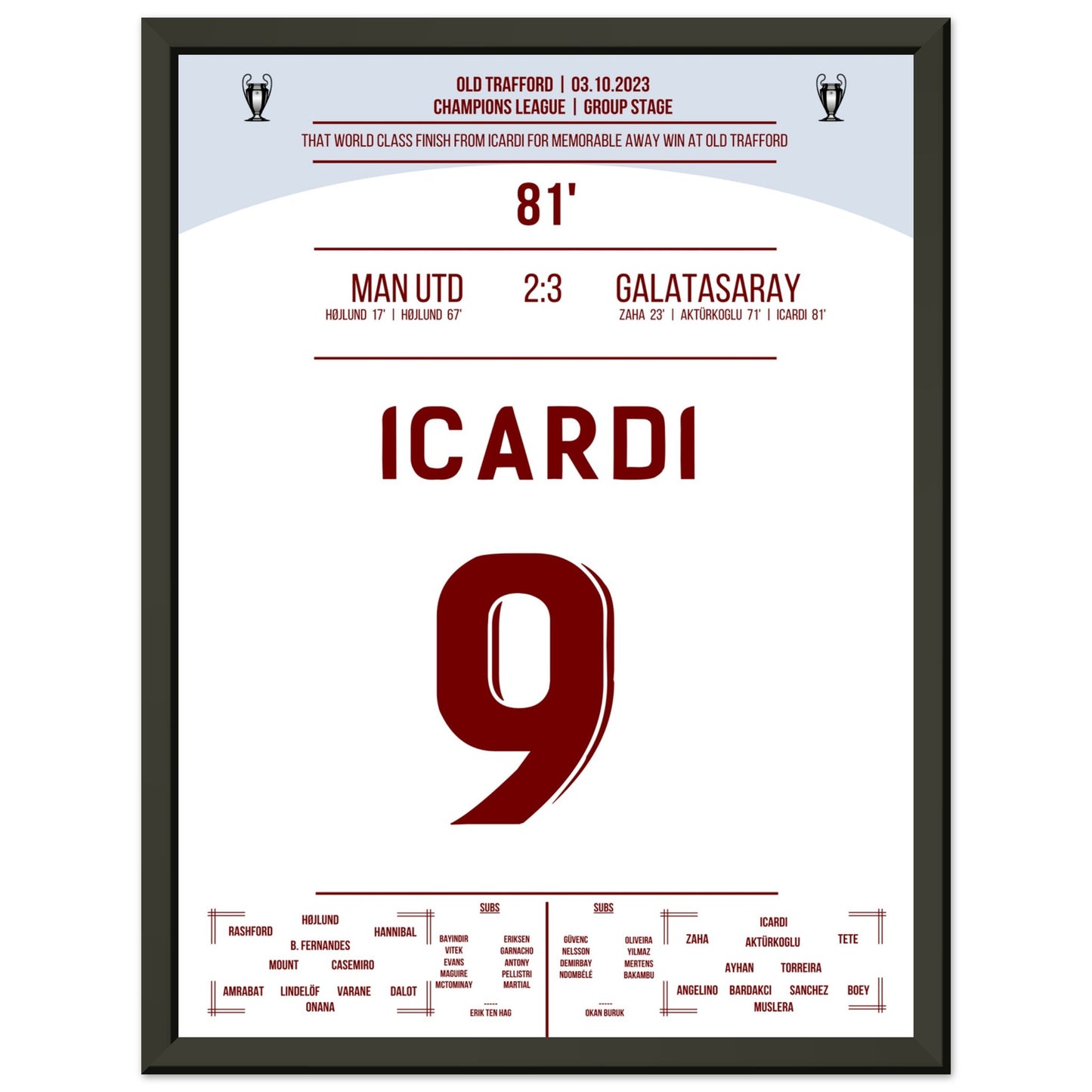 Icardi's Siegtreffer im Old Trafford