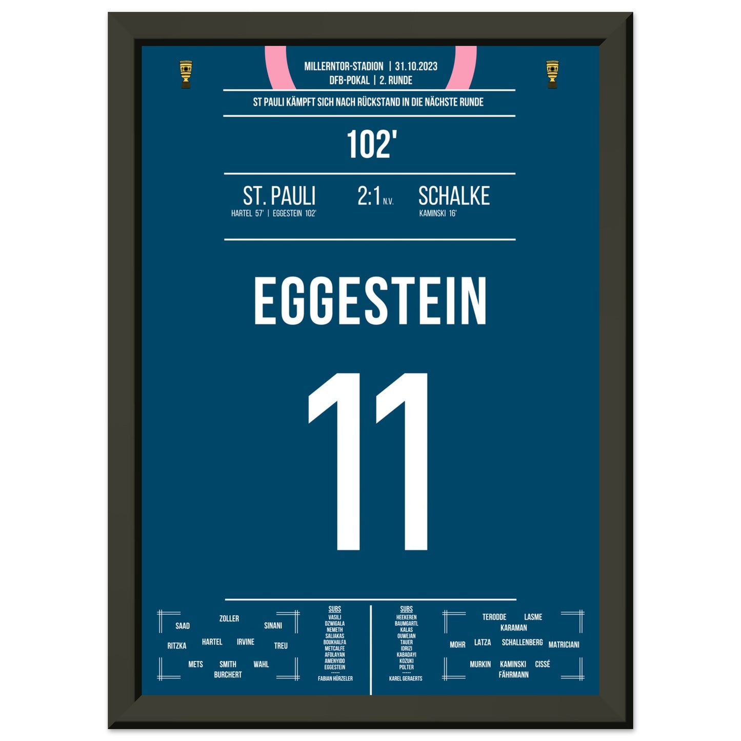 Eggestein's Kopfballtor gegen Schalke im Pokal 2023