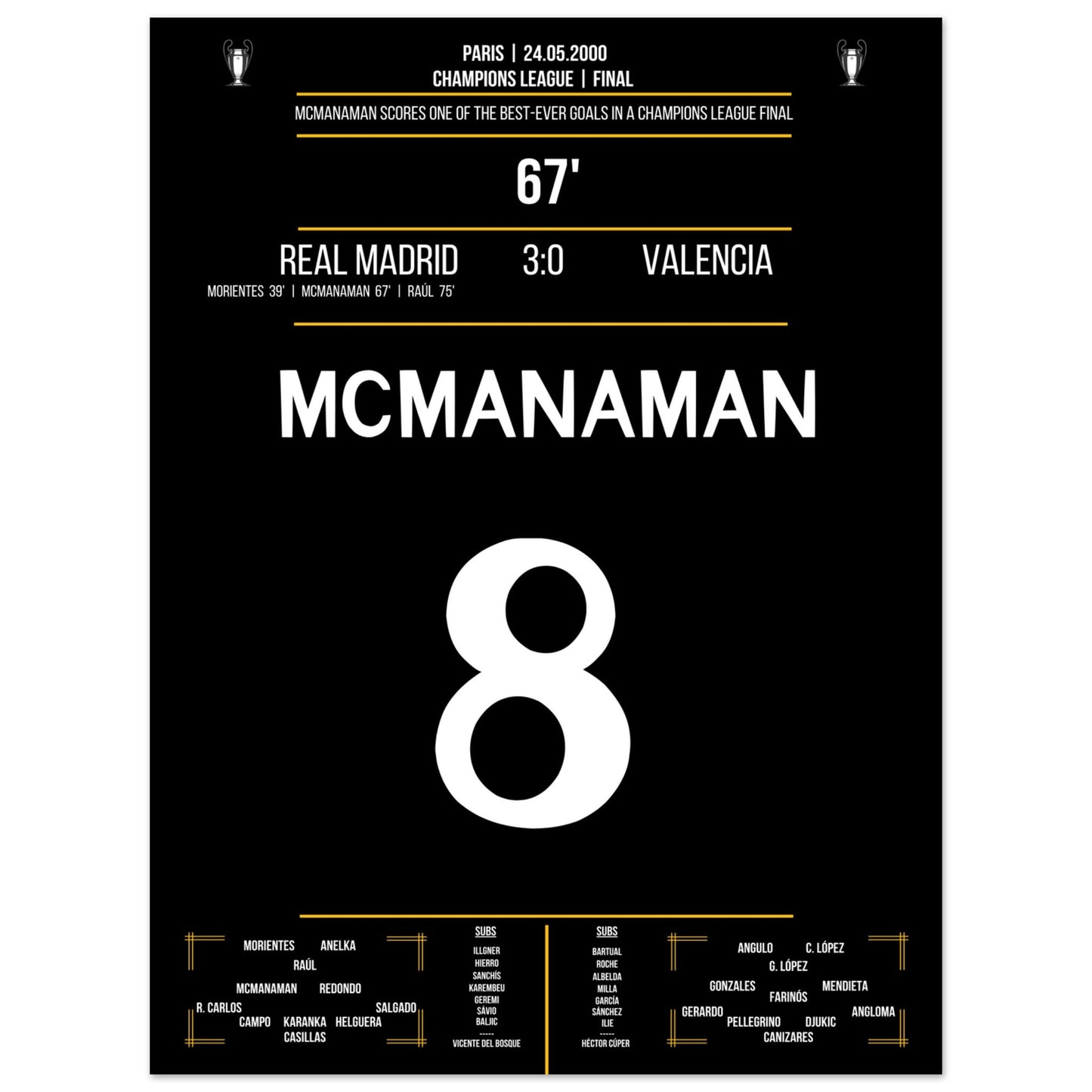 McManaman Volley im Champions League Finale 2000 gegen Valencia