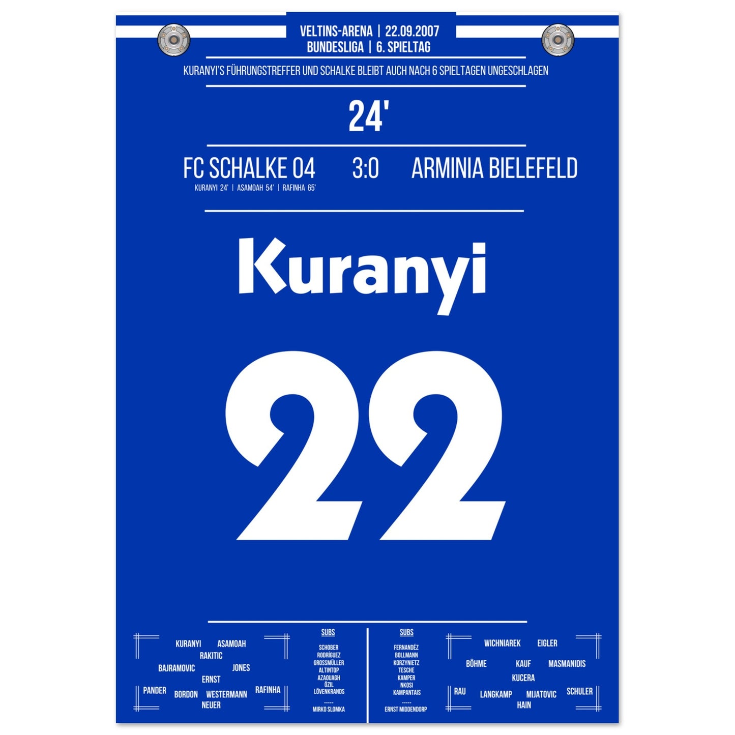 Kuranyi's Führungstreffer bei 3-0 Sieg gegen Bielefeld 2007 