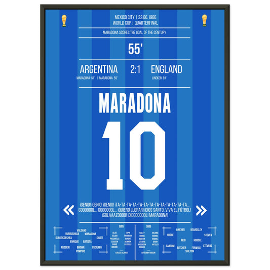 Maradona's Jahrhunderttor gegen England 1986