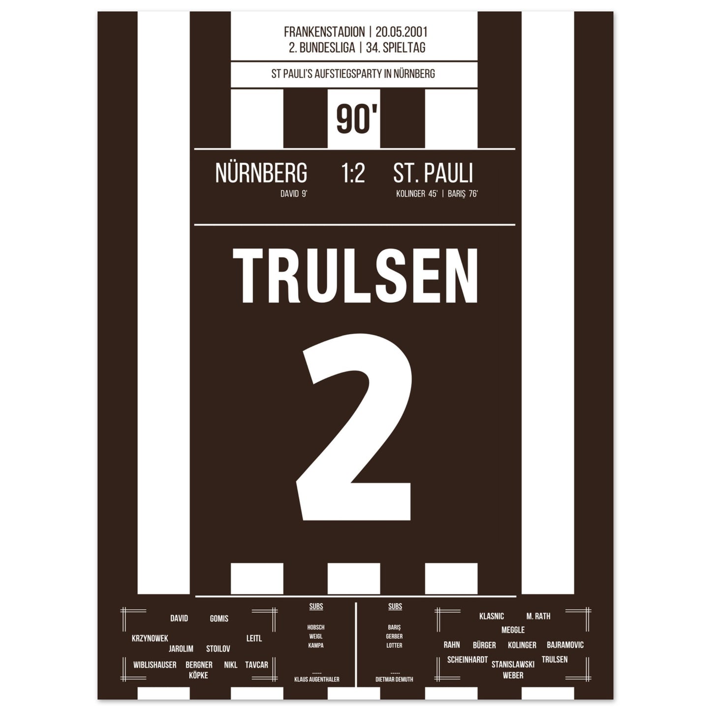 St Pauli's Aufstiegsfeier in Nürnberg 2001