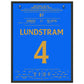 Lundstram's Siegtreffer zum Finaleinzug in der Europa League 45x60-cm-18x24-Schwarzer-Aluminiumrahmen