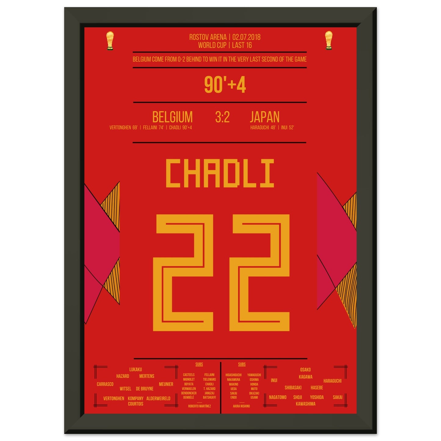 Chadli's Last-Minute Tor gegen Japan bei der WM 2018