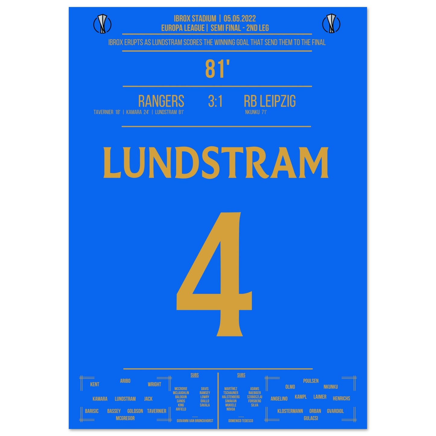 Lundstram's Siegtreffer zum Finaleinzug in der Europa League 