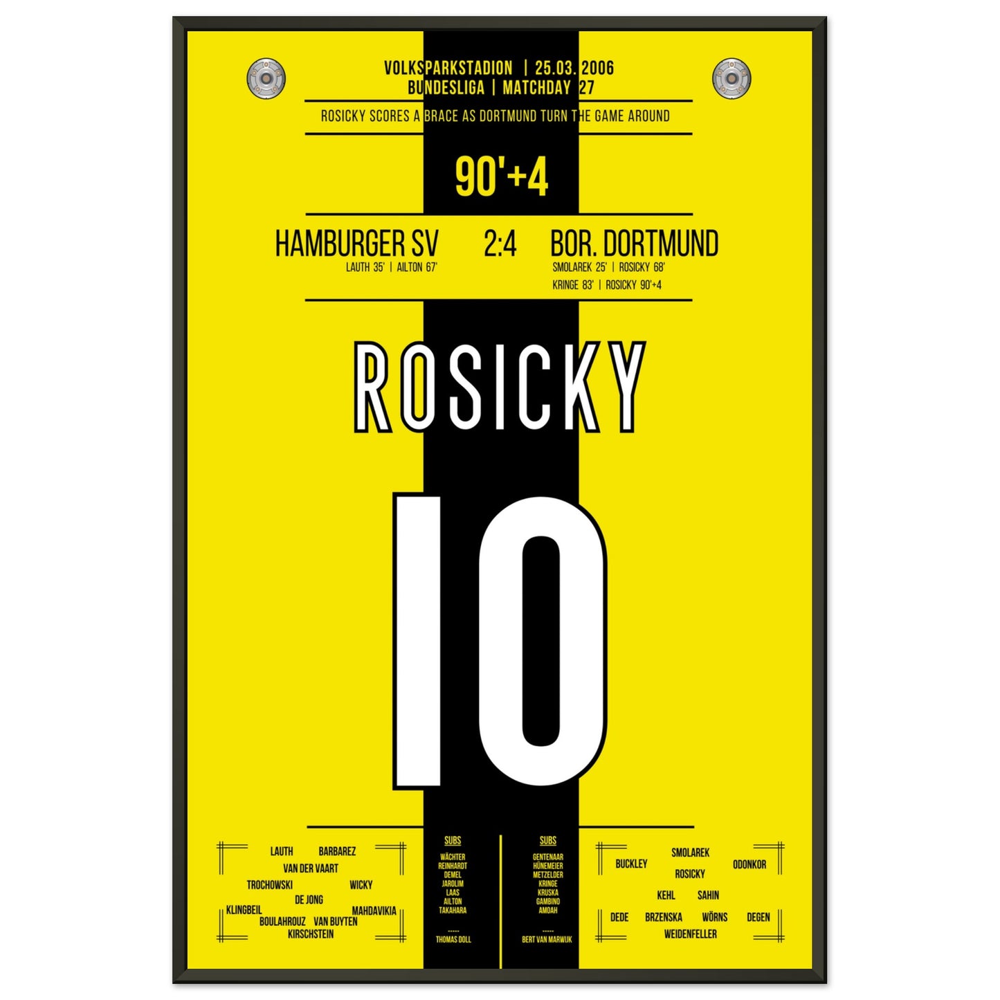 Rosicky's Doppelpack gegen den HSV 2006