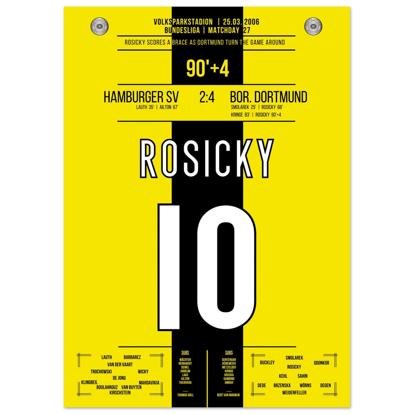 Rosicky's Doppelpack gegen den HSV 2006