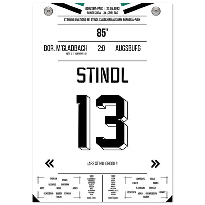 Stindl's Verabschiedung im Borussia-Park 2023 A4-21x29.7-cm-8x12-Premium-Semi-Glossy-Paper-Poste
