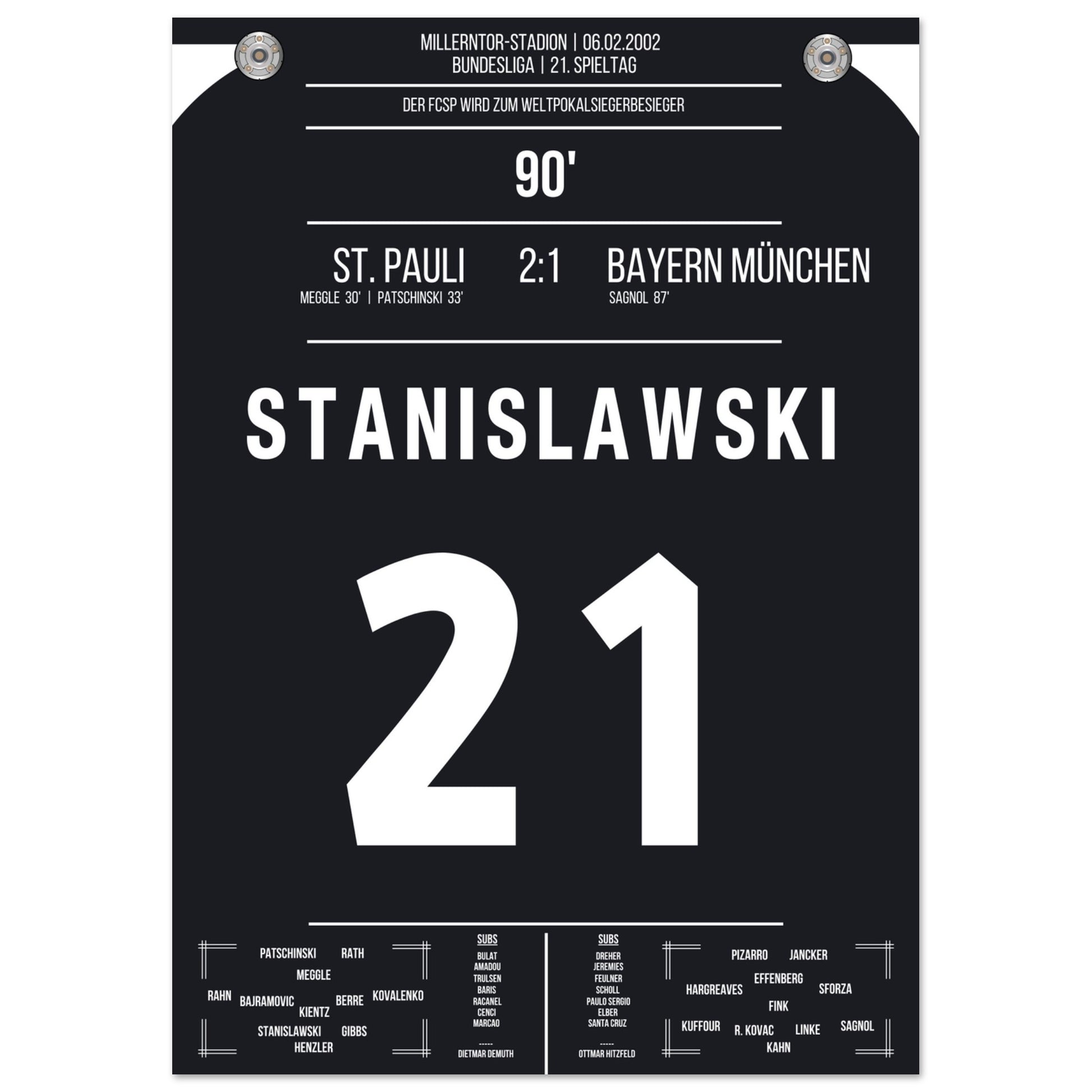 Die Geburtsstunde der Weltpokalsiegerbesieger - Stanislawski A4-21x29.7-cm-8x12-Ohne-Rahmen