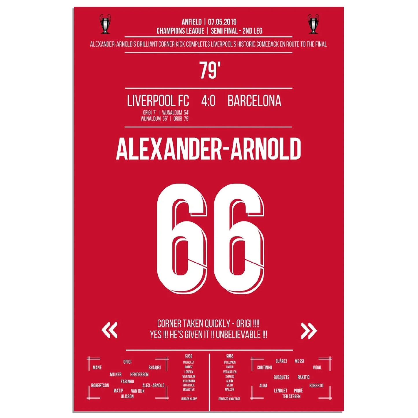 Alexander-Arnolds Gedankenblitz Liverpool - Barcelona CL Halbfinale 2019 