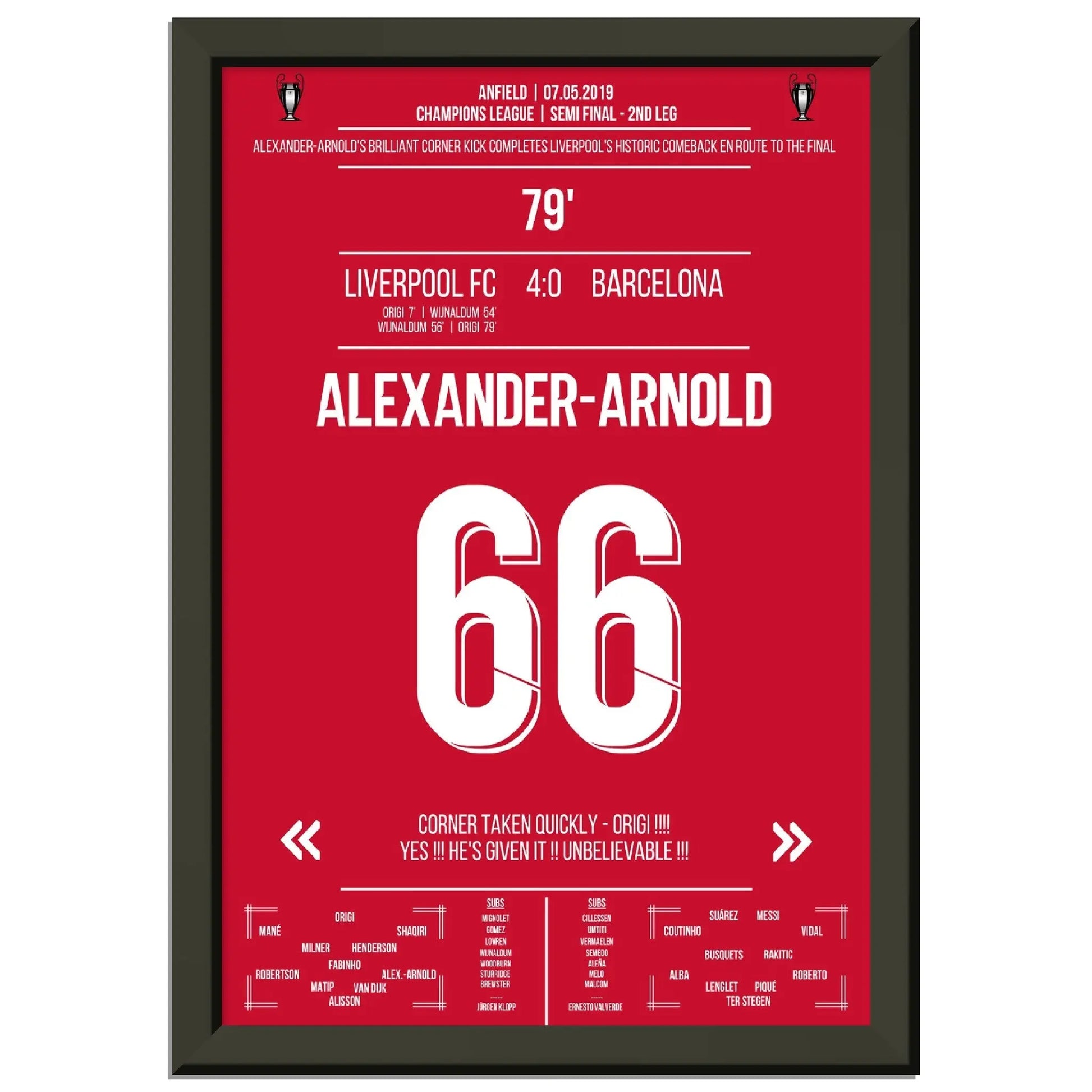 Alexander-Arnolds Gedankenblitz Liverpool - Barcelona CL Halbfinale 2019 