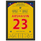 Arshavin's 4-Tore-Show in Anfield 2009 A4-21x29.7-cm-8x12-Schwarzer-Aluminiumrahmen