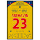 Arshavin's 4-Tore-Show in Anfield 2009 60x90-cm-24x36-Schwarzer-Aluminiumrahmen