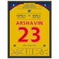 Arshavin's 4-Tore-Show in Anfield 2009 30x40-cm-12x16-Schwarzer-Aluminiumrahmen