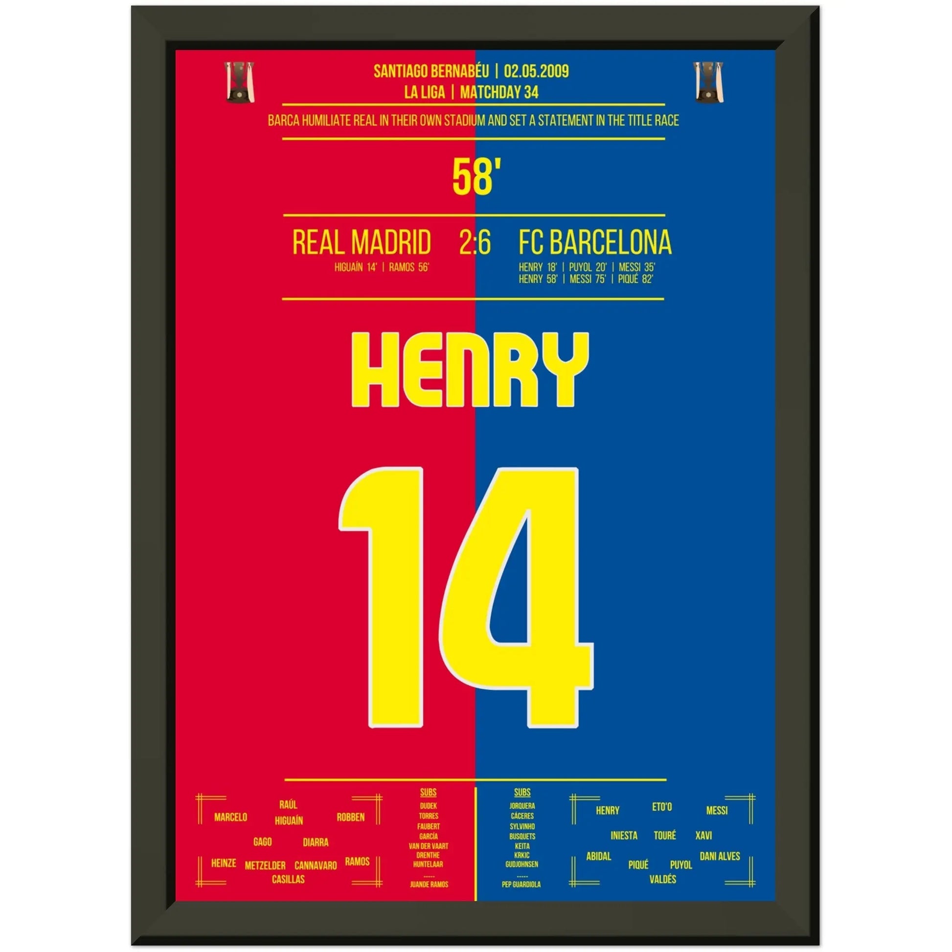 Barcelona's Machtdemonstration im Bernabéu in 2009 | Henry's Doppelpack A4-21x29.7-cm-8x12-Premium-Semi-Glossy-Paper-Metal