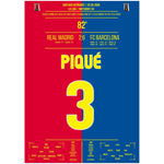 Barcelona's Machtdemonstration im Bernabéu in 2009 | Piqué's Tor A4-21x29.7-cm-8x12-Premium-Semi-Glossy-Paper-Poste