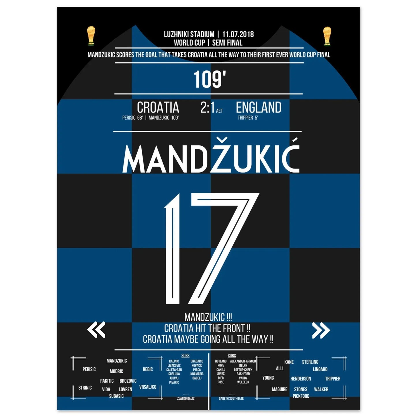 Das Tor zum WM-Finale! Mandzukic schießt Kroatien zum Sieg gegen England 2018 45x60-cm-18x24-Premium-Semi-Glossy-Paper-Poster