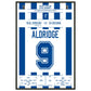 Debüt-Spiel von John Aldridge für Real Sociedad 60x90-cm-24x36-Schwarzer-Aluminiumrahmen