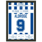 Debüt-Spiel von John Aldridge für Real Sociedad A4-21x29.7-cm-8x12-Schwarzer-Aluminiumrahmen