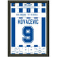 Debüt von Darko Kovacevic für Real Sociedad in 1996 A4-21x29.7-cm-8x12-Schwarzer-Aluminiumrahmen