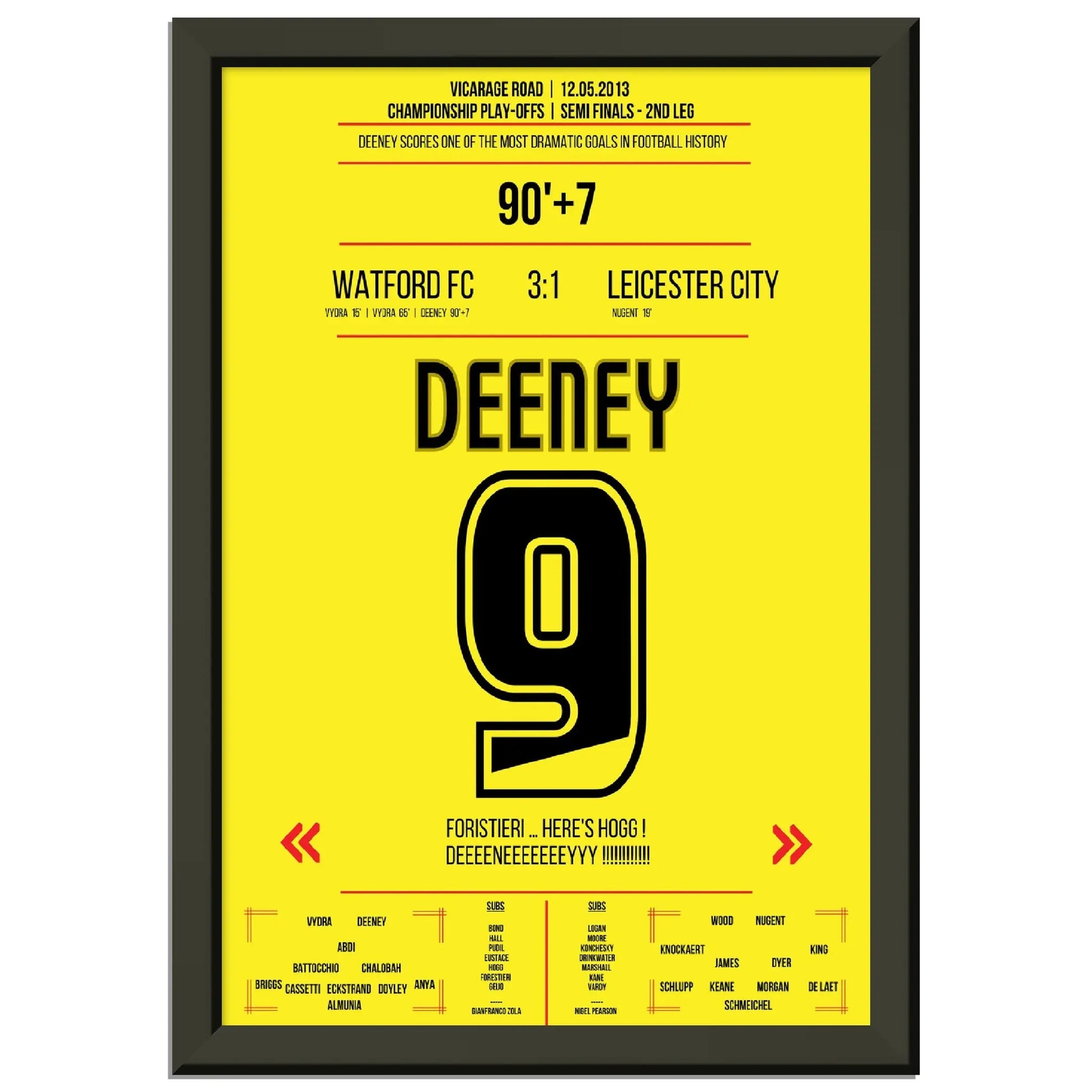Deeneys mit dem dramatischsten Siegtreffer Watford - Leicester Playoffs 2013 