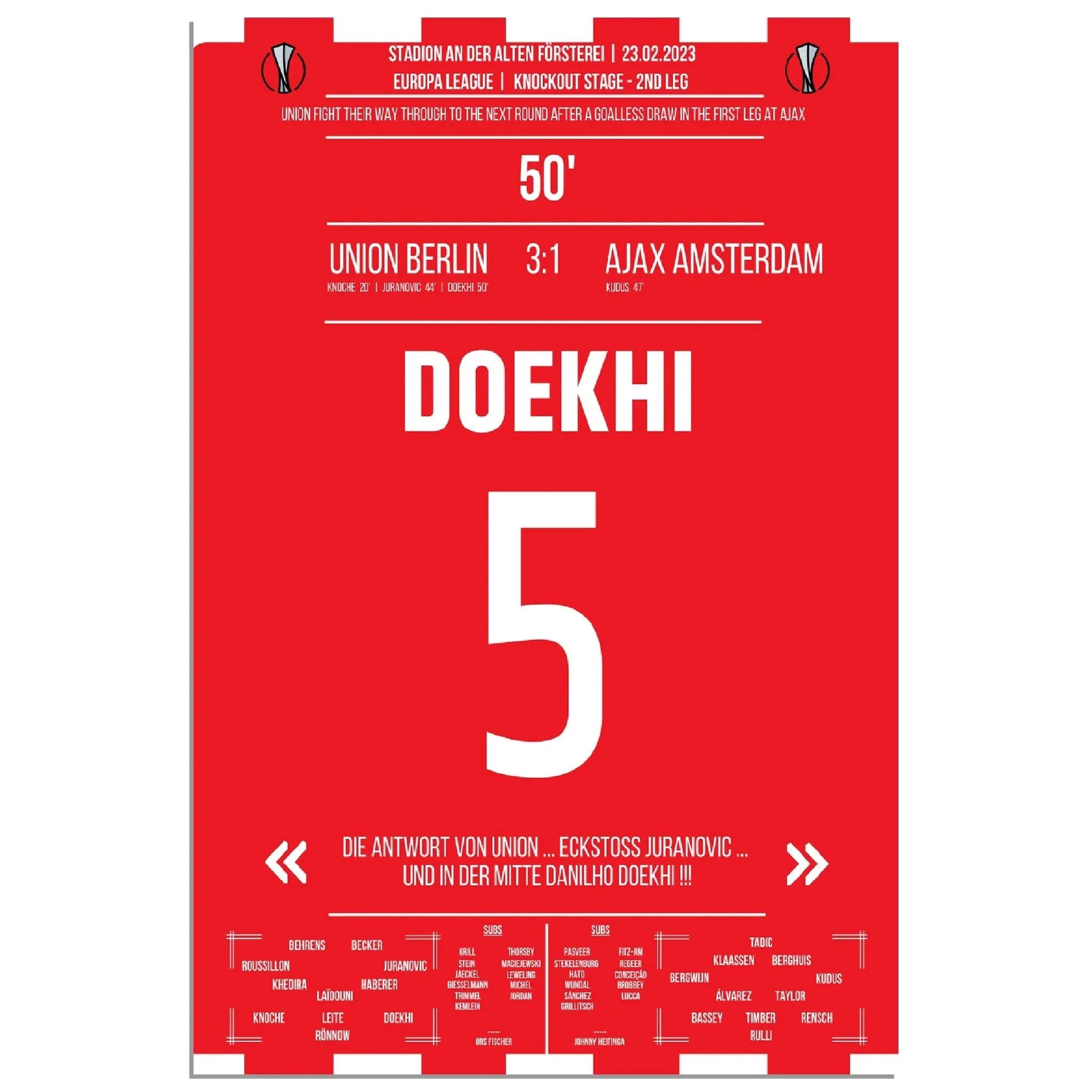 Doekhi trifft zum Einzug ins Europa League Achtelfinale 