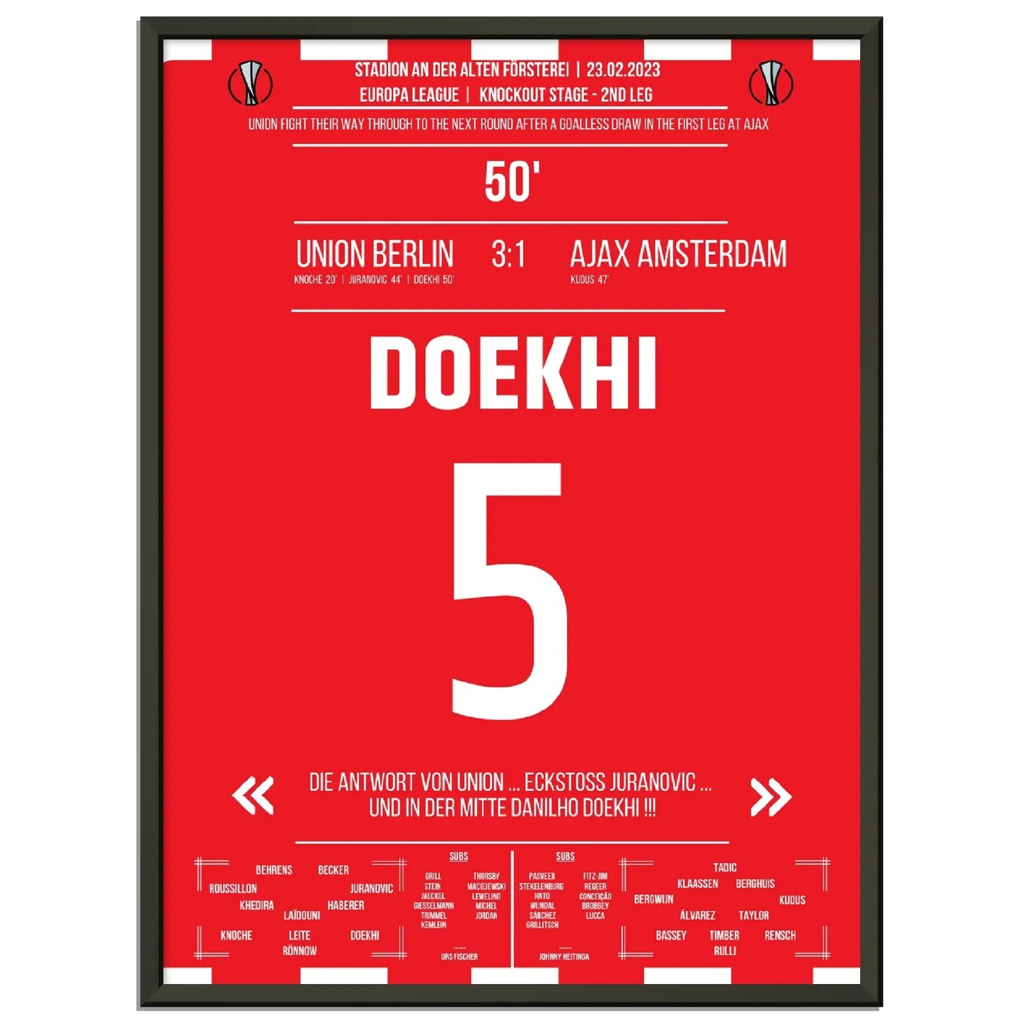 Doekhi trifft zum Einzug ins Europa League Achtelfinale 