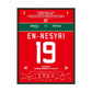 En-Nesyri's Kopfballtor bei Marokko's Halbfinal-Einzug gegen Portugal 45x60-cm-18x24-Schwarzer-Aluminiumrahmen
