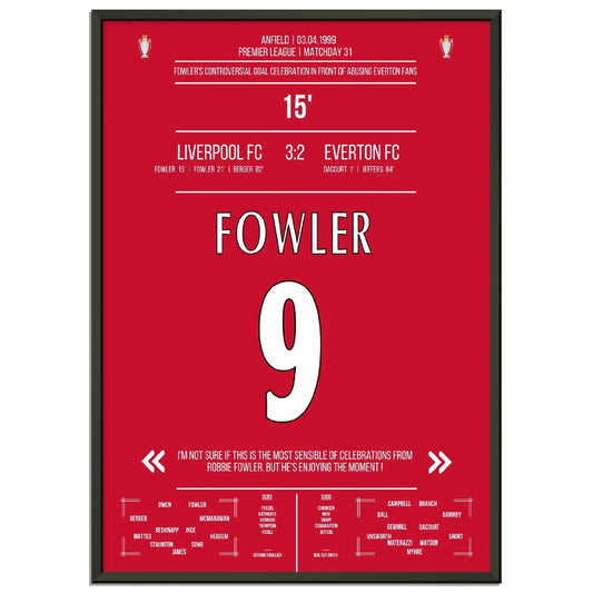 Fowlers außergewöhnlicher Torjubel Liverpool - Everton 1999 Premier League Merseyside Derby 