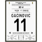Gacinovic's 70 Meter-Lauf zum Pokaltriumph gegen Bayern 2018 45x60-cm-18x24-Schwarzer-Aluminiumrahmen
