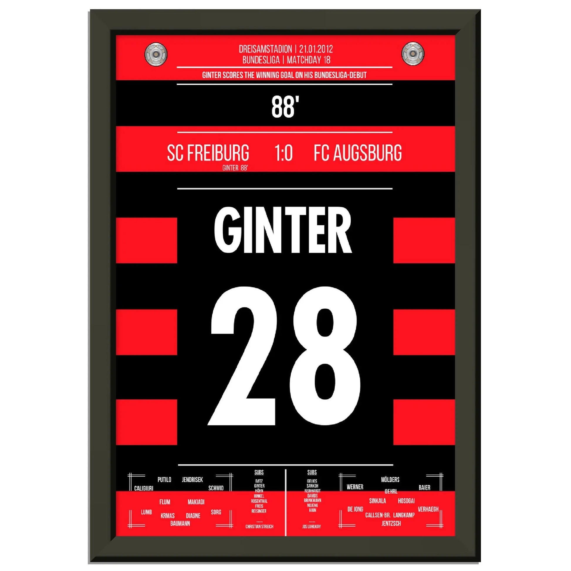 Ginter's Siegtreffer beim Bundesliga-Debüt 2012 