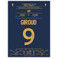 Giroud's Rekord-Tor für Frankreich bei der WM 2022 gegen Polen 45x60-cm-18x24-Ohne-Rahmen