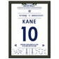 Harry Kane bricht den Tor-Rekord der Spurs A4-21x29.7-cm-8x12-Schwarzer-Aluminiumrahmen