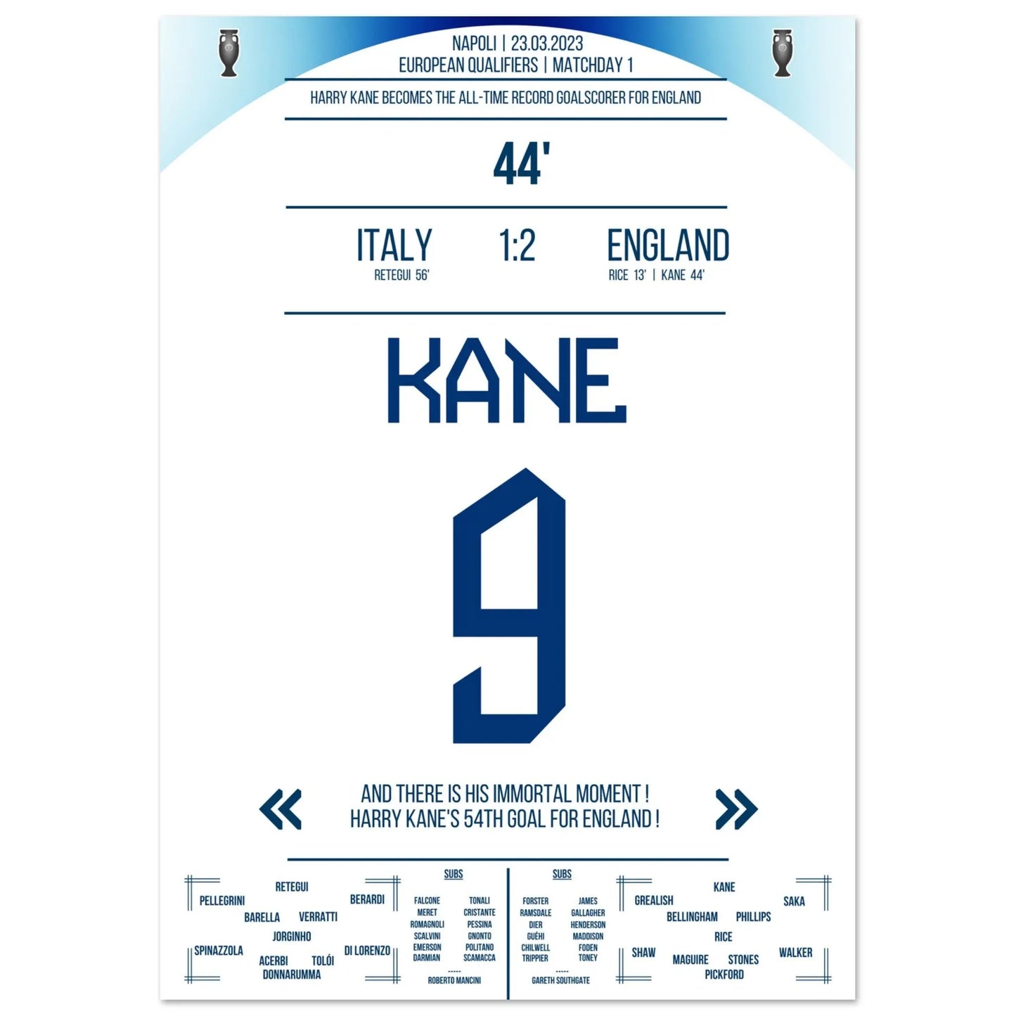 El gol récord de Harry Kane con Inglaterra