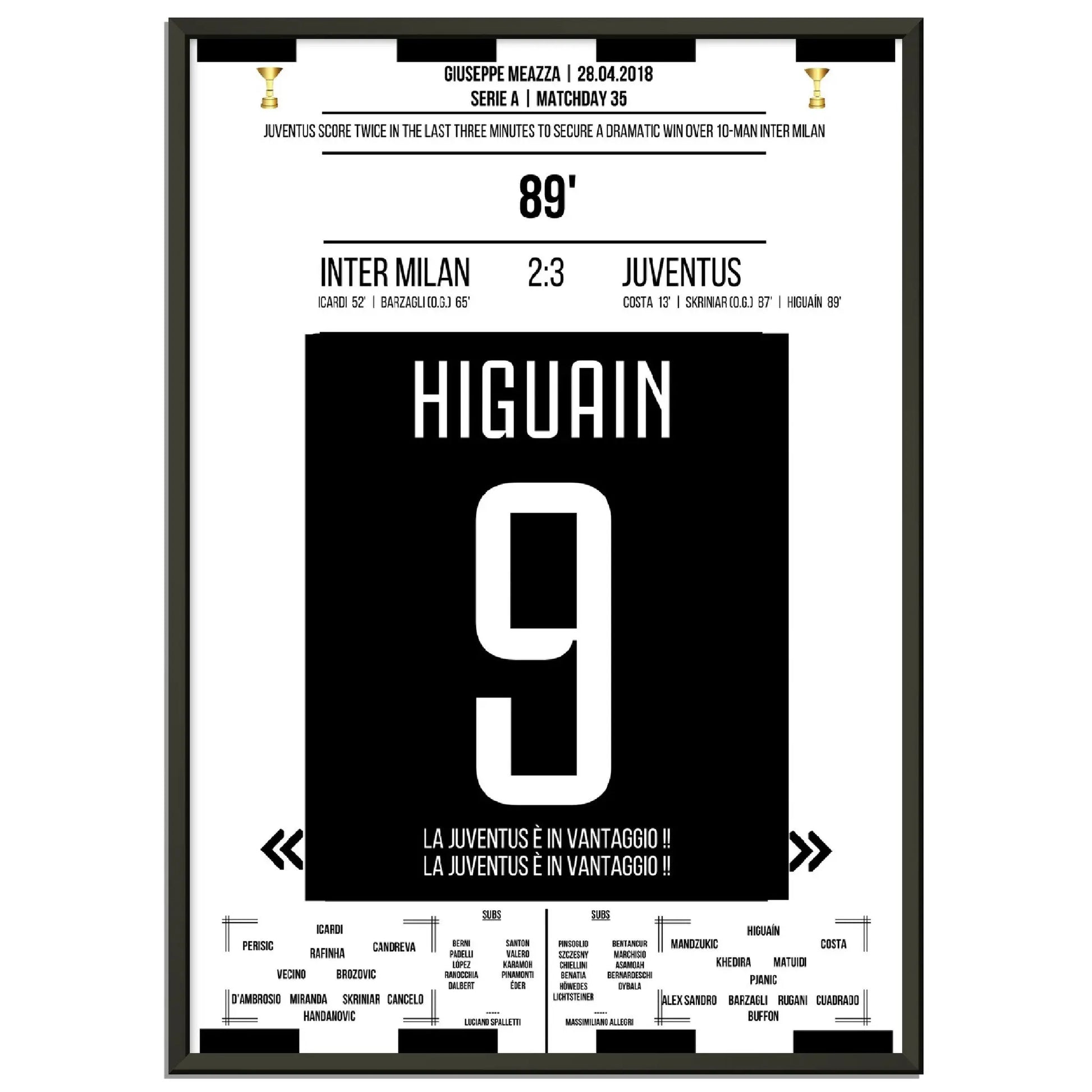 Higuain dreht das Spiel gegen Napoli auf dem Weg zum Scudetto 2018 