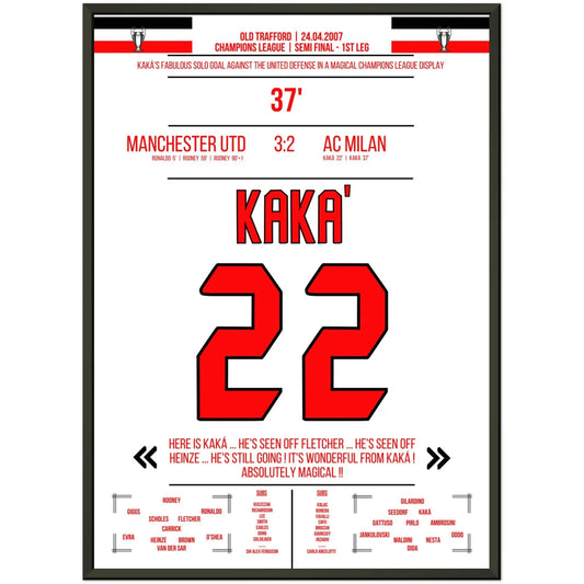 Kaka's magischer Solo-Lauf im Old Trafford 2007 