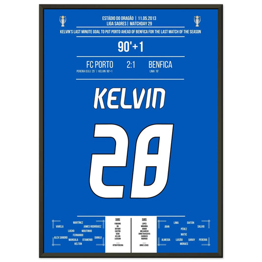 Kelvin's belangrijke winnende doelpunt voor Porto in de kampioenschapsrace van 2013