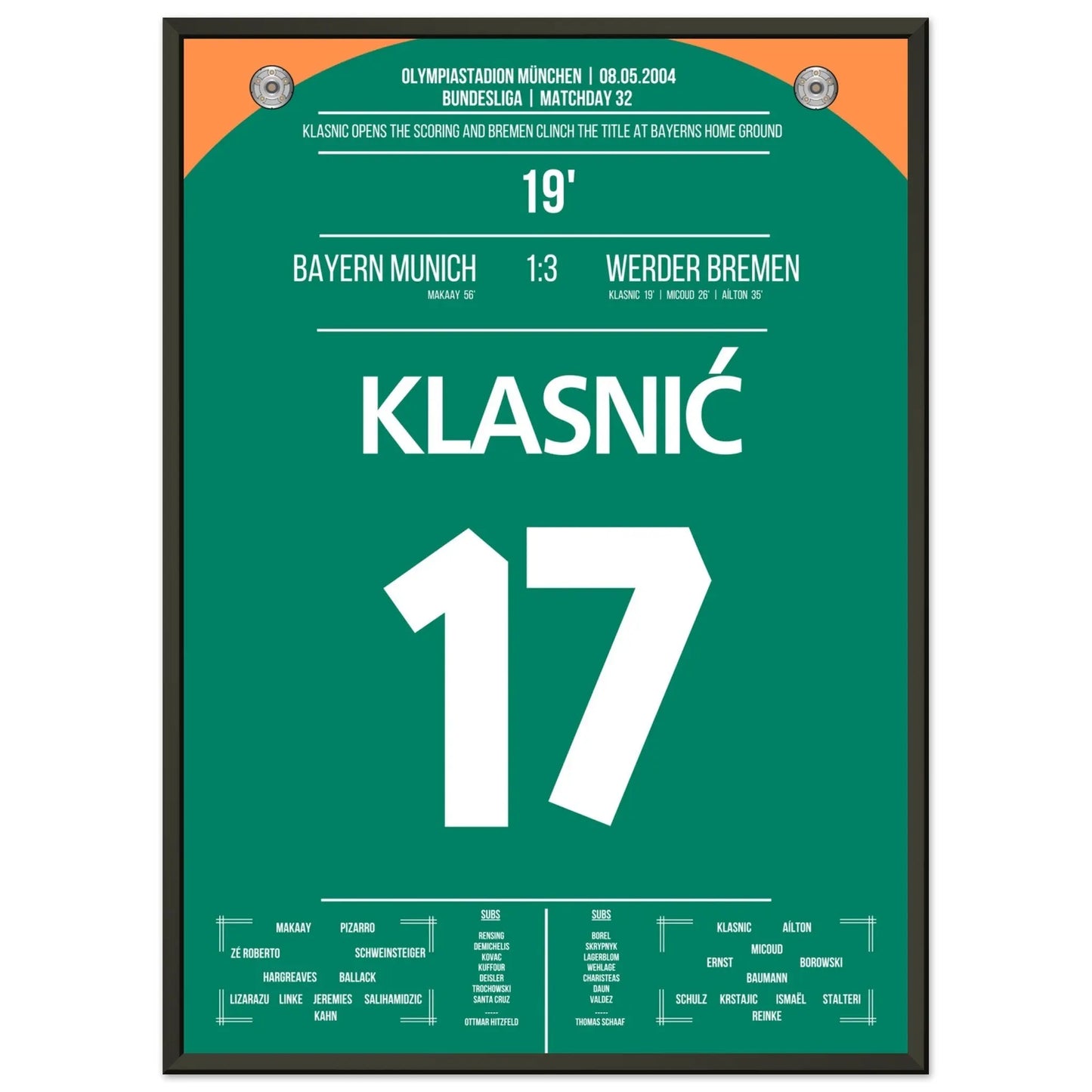 Le but de Klasnic en remportant le championnat à Munich en 2004